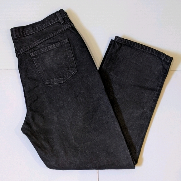 Vintage High-rise/high-waisted Penmans relaxed fit black jeans 18x 29P - Picture 2 of 6